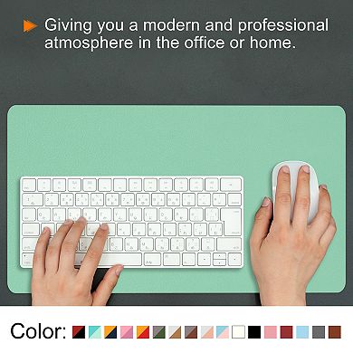 28"x14" Desk Mat Protector, PU Leather Dual Side Mouse Pad Mat