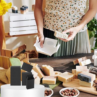 Paper Soap Box, 20 Pack Homemade Soap Boxes Rectangle Presents Packaging Boxes for DIY