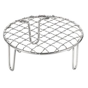 Round Cooking Rack 5-inch Stainless Steel Cross Wire Barbecue Grill Net with 50mm Legs