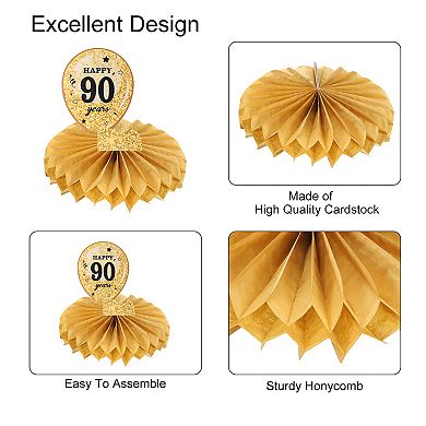 90th Birthday Decoration Centerpieces for Tables Decorations Table Toppers for Birthday Party