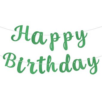 Birthday Banner 16 Feet Birthday Decorations DIY String CardStock Birthday Sign for Birthday Decor