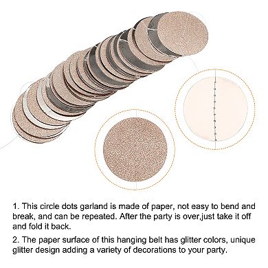 12 Pcs 156 Feet Circle Dots Garland Party Decorations Garland Hanging Banner