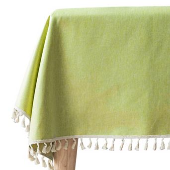 1 pc Wrinkle Free Tablecloths, Kitchen Dining Table Cover for Farmhouse Holiday Camping Parties