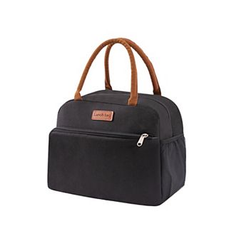 Lunch Bag, Reusable Insulated Lunch Tote Bag, Leakproof Square Lunch Box 10.63"x6.3"x9.06"