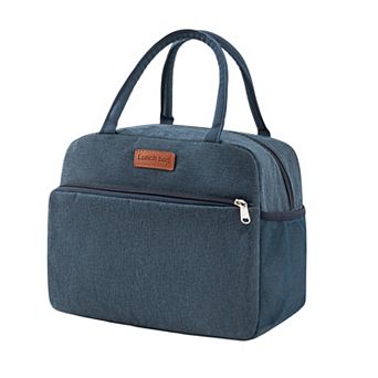 Lunch Bag, Reusable Insulated Lunch Tote Bag, Leakproof Square Lunch Box 10.63"x6.3"x9.06"