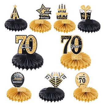 70th Birthday Decoration Centerpieces for Tables Decorations Table Toppers for Birthday Party