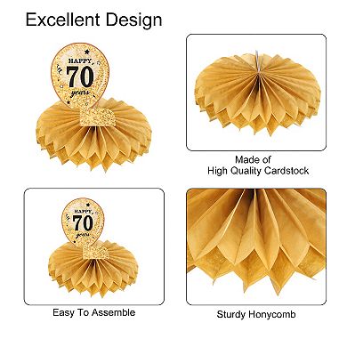 70th Birthday Decoration Centerpieces for Tables Decorations Table Toppers for Birthday Party