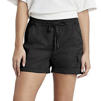 Juniors' UNIONBAY Cassie Cargo Drawcord Beach Shorts