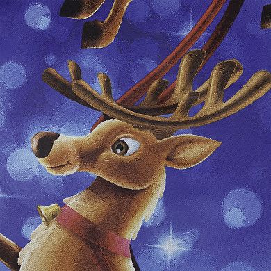 Northlight Santa's Reindeer-Drawn Sleigh Ride Outdoor Flag