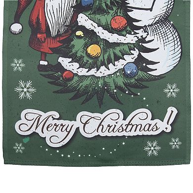 Northlight Merry Christmas Santa & Snowman House Flag