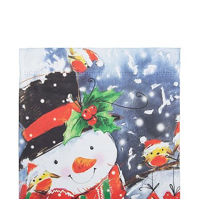 Northlight Snowman & Birds Merry Christmas Outdoor House Flag