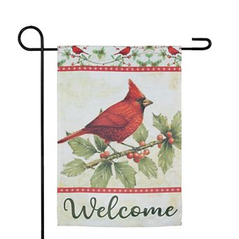 Northlight Cardinal Welcome Outdoor Garden Flag
