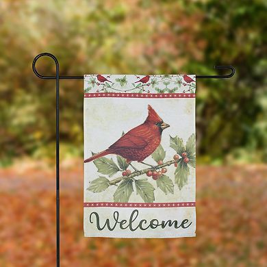 Northlight Cardinal Welcome Outdoor Garden Flag