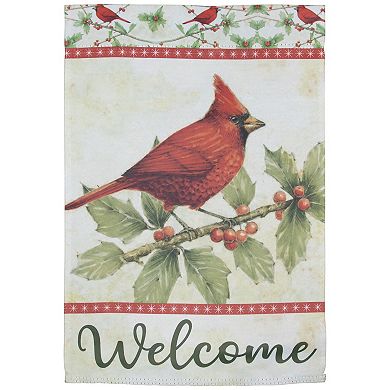 Northlight Cardinal Welcome Outdoor Garden Flag