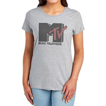 Juniors' MTV Logo Graphic Tee