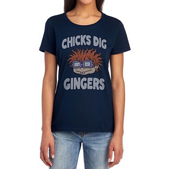 Juniors' Rugrats Chicks Dig Gingers Graphic Tee