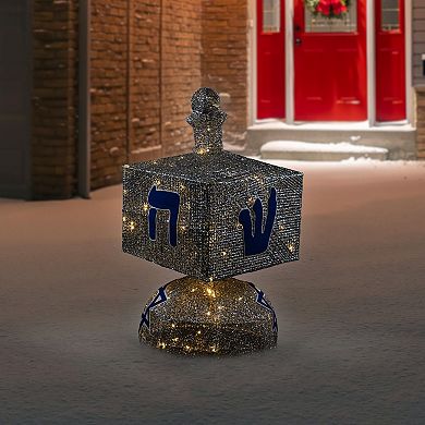 Northlight LED Lighted Hanukkah Dreidel Outdoor Decoration - 37 Inches