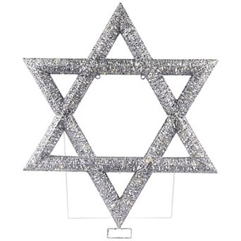 Northlight LED Lighted Sequined Star of David Outdoor Decoration - 36 in