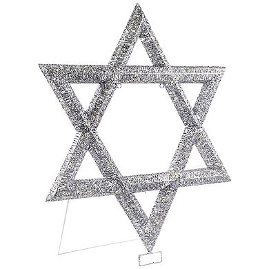 Northlight LED Lighted Sequined Star of David Outdoor Decoration - 36 inches