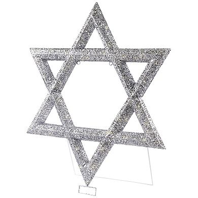 Northlight LED Lighted Sequined Star of David Outdoor Decoration - 36 inches