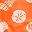 Orange Shell Print