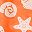Orange Shell Print