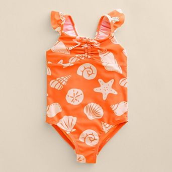 Girls 4-12 Little Co. by Lauren Conrad Ruched One-Piece Swimsuit