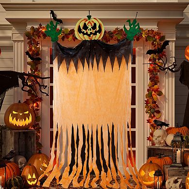 Northlight 11-ft. Scary Jack-O-Lantern Halloween Hanging Decoration