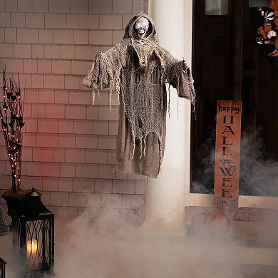 Northlight Lighted Touch 36-in. Activated Hanging Death Reaper Halloween Decoration