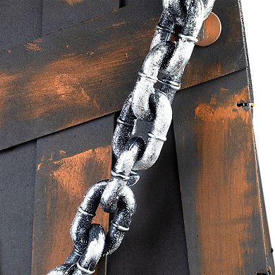 Northlight 63-in. Motion Activated Shaking Chained Coffin Halloween Decoration with Sound