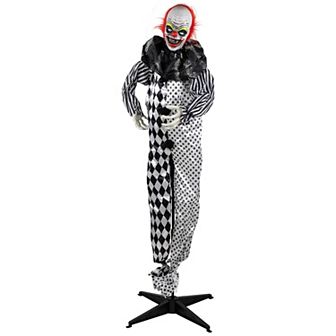 Northlight 5.5-ft. Animated Standing Clown with Glowing Eyes Outdoor Decor