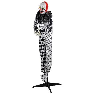 Northlight 5.5-ft. Animated Standing Clown with Glowing Eyes Outdoor Decor