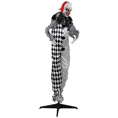 Northlight 5.5-ft. Animated Standing Clown with Glowing Eyes Outdoor Decor