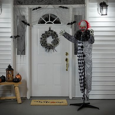 Northlight 5.5-ft. Animated Standing Clown with Glowing Eyes Outdoor Decor