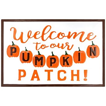 Northlight Welcome to Our Pumpkin Patch Fall Harvest Wall Sign