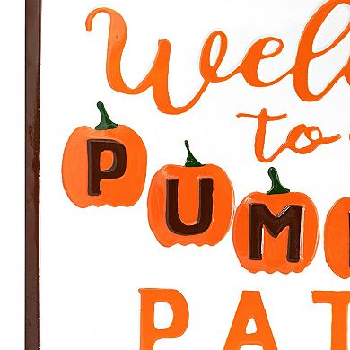 Northlight Welcome to Our Pumpkin Patch Fall Harvest Wall Sign
