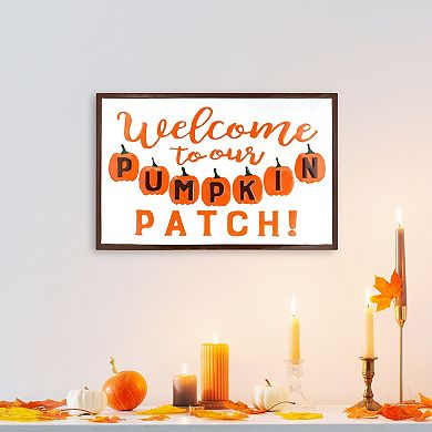 Northlight Welcome to Our Pumpkin Patch Fall Harvest Wall Sign