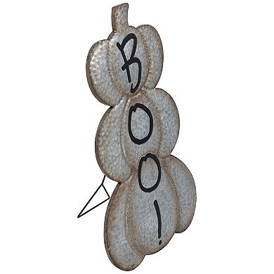 Northlight Boo! 28-in. Metal Stacked Pumpkins Halloween Decoration