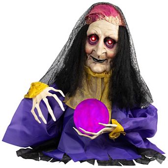 Northlight Lighted & Animated Fortune Teller Halloween Decoration