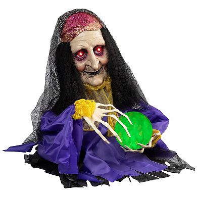 Northlight Lighted & Animated Fortune Teller Halloween Decoration