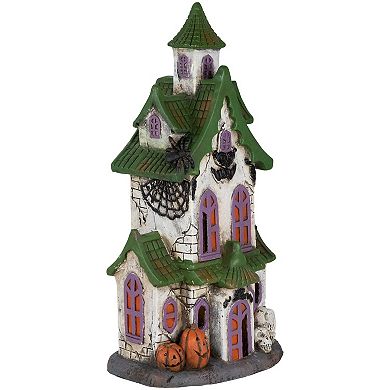 Northlight LED Lighted Haunted House with Skulls Halloween Decoration