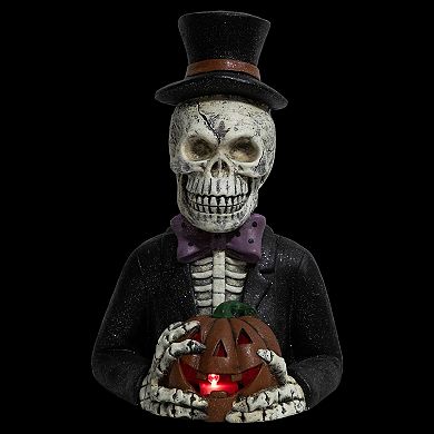 Northlight LED Lighted Skeleton with Jack-O-Lantern Halloween Decoration