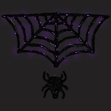 Northlight 36-in. Lighted Spider & Web Halloween Decoration