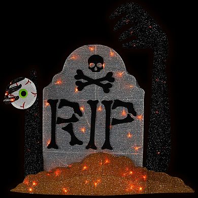Northlight Lighted Tombstone Halloween Decoration
