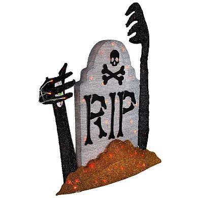 Northlight Lighted Tombstone Halloween Decoration