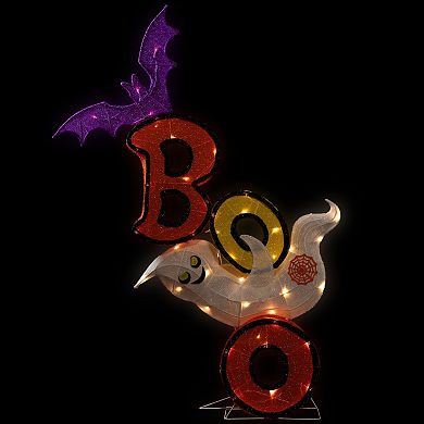 Northlight Lighted Bat & Ghost "BOO" Halloween Decoration