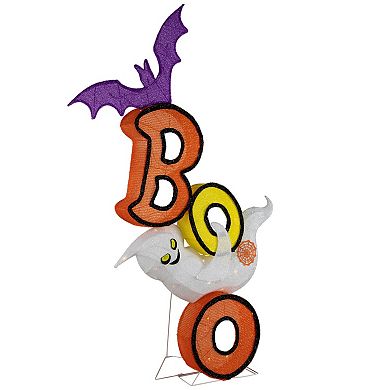 Northlight Lighted Bat & Ghost "BOO" Halloween Decoration