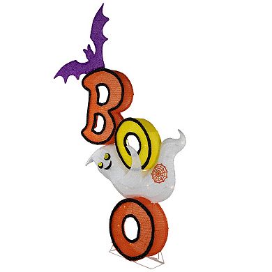Northlight Lighted Bat & Ghost "BOO" Halloween Decoration