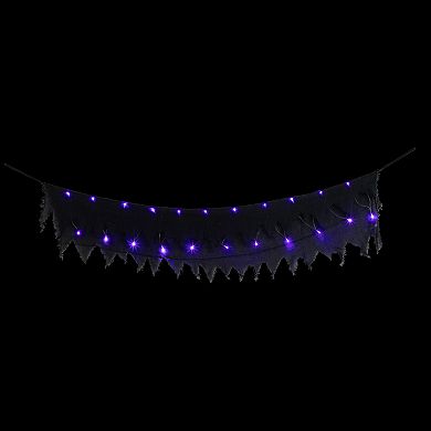 Northlight 5.75-ft. Lighted Raggedy Halloween Valance