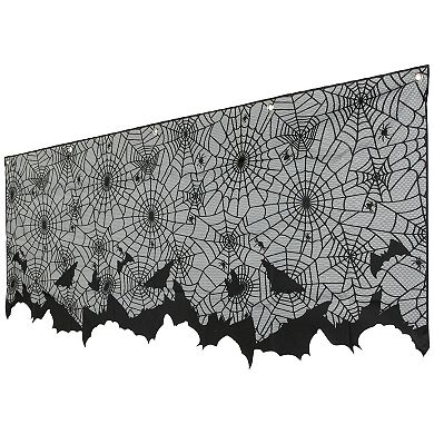 Northlight 5.25-ft. Spider Webs & Bats Halloween Valance Decoration